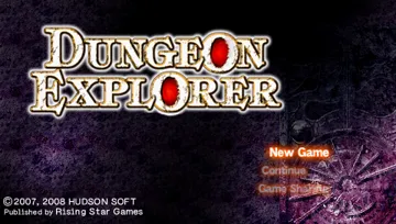 Dungeon Explorer (EU) screen shot title